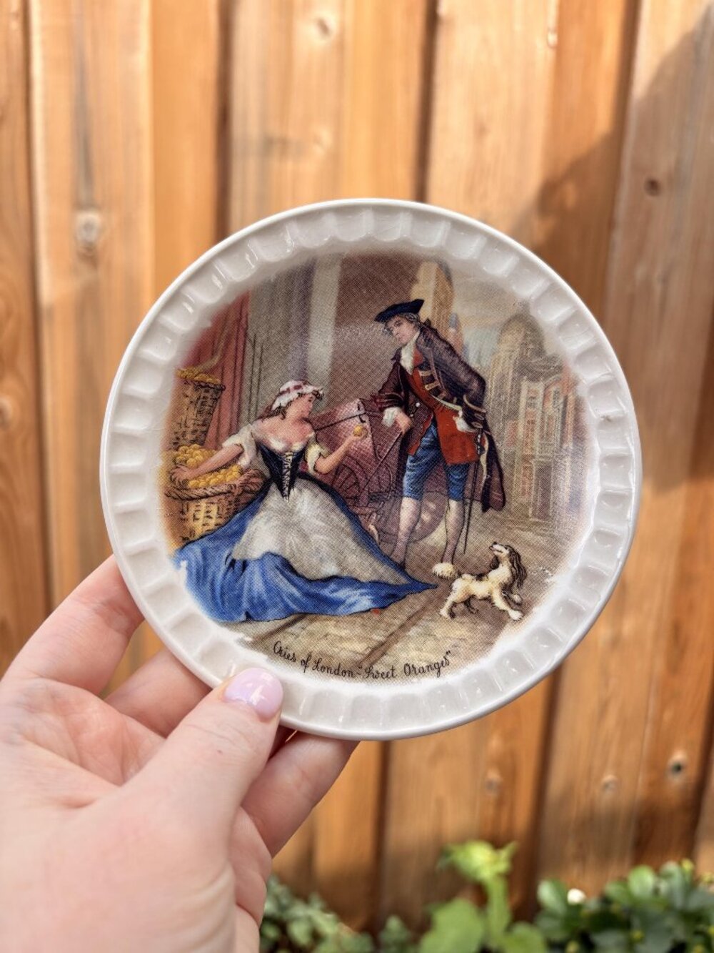 Vintage Weatherby Hanley Royal Falcon Ware Plate | Cries of London Sweet